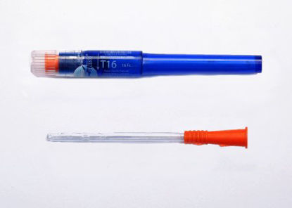 Picture of Urethral Catheter Cure Twist™ Straight Tip Lubricated PVC 16 Fr. 6 InchT16