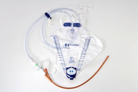 Picture of Indwelling Catheter Kit Dover™ Premium Foley 16 Fr. 5 cc Balloon Silver Hydrogel Coated SiliconePP16XSD