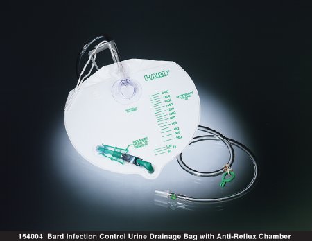 Picture of Urinary Drain Bag Bard® Anti-Reflux Valve Sterile 2000 mL Vinyl154002