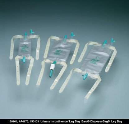 Picture of Urinary Leg Bag Bard® Dispoz-a-Bag® Anti-Reflux Valve Sterile 950 mL Vinyl150103