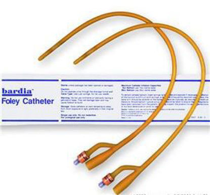 Picture of Foley Catheter Bardia® 2-Way 30 cc Balloon 12 Fr. Silicone Coated Latex123612A
