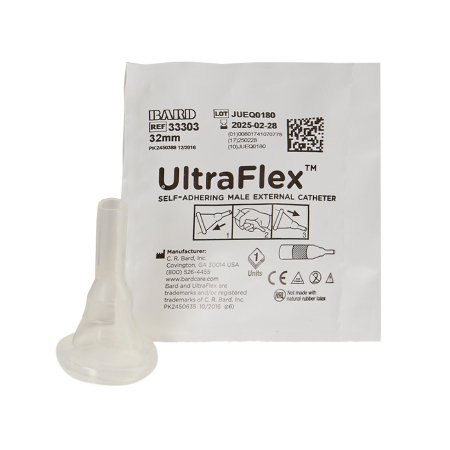 Picture of Male External Catheter UltraFlex® Self-Adhesive Band Silicone Intermediate33303