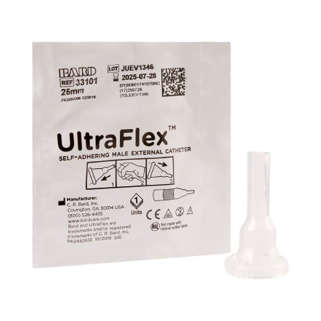 Picture of Male External Catheter UltraFlex® Self-Adhesive Seal Silicone Small33101