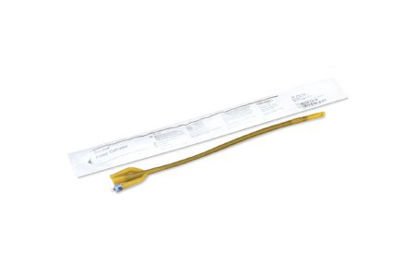 Picture of Foley Catheter Bardex® I.C. 2-Way Standard Tip 5 cc Balloon 18 Fr. Silver Hydrogel Coated Latex0165SI18