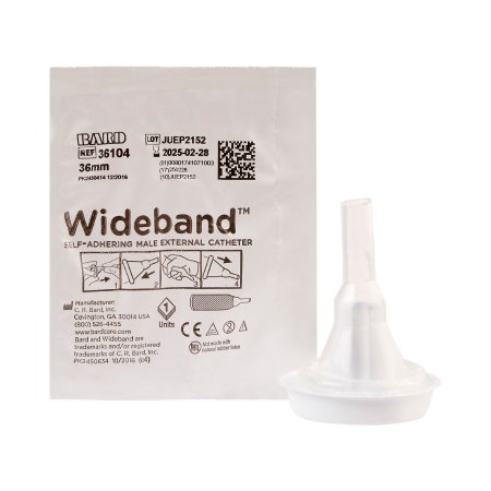 Picture of Male External Catheter Wide Band® Self-Adhesive Band Silicone Large36104