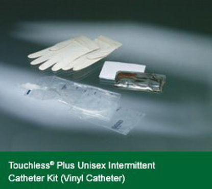 Picture of Intermittent Catheter Kit Touchless® Plus Closed System / Coude Tip 14 Fr. Without Balloon Red Rubber4A7044