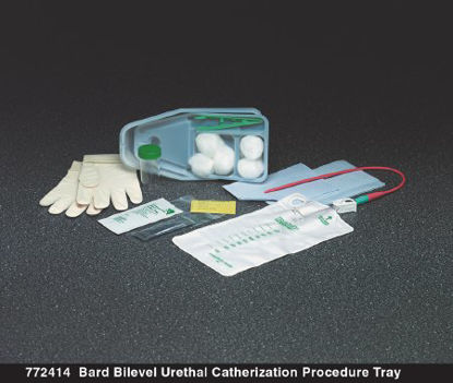 Picture of Intermittent Catheter Tray Bard® Bilevel Urethral 15 Fr. Without Balloon Red Rubber772414