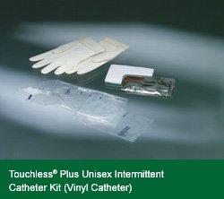 Picture of Intermittent Catheter Kit Touchless® Plus Closed System / Straight Tip 8 Fr. Without Balloon Vinyl4A5108