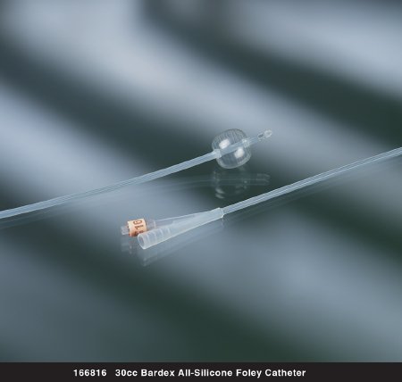 Picture of Foley Catheter Bardex® 2-Way Standard Tip 30 cc Balloon 24 Fr. Silicone166824