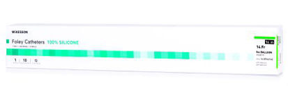 Picture of Foley Catheter McKesson 2-Way Coude Tip 5 cc Balloon 14 Fr. Silicone16-SFOL514C