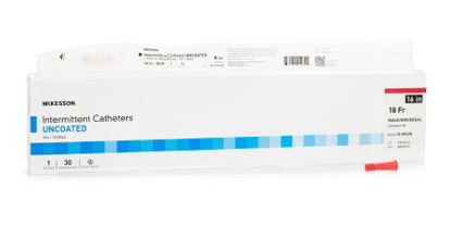 Picture of Urethral Catheter McKesson Straight Tip Uncoated PVC 18 Fr. 16 Inch16-M1618