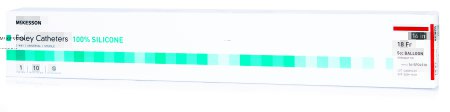 Picture of Foley Catheter McKesson 2-Way Standard Tip 5 cc Balloon 18 Fr. Silicone16-SFOL518
