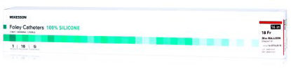 Picture of Foley Catheter McKesson 2-Way Standard Tip 30 cc Balloon 18 Fr. Silicone16-SFOL3018