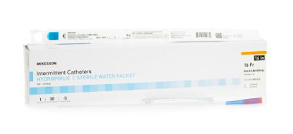 Picture of Urethral Catheter McKesson Straight Tip Hydrophilic Coated PVC 16 Fr. 16 Inch16-MH1616