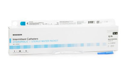 Picture of Urethral Catheter McKesson Straight Tip Hydrophilic Coated PVC 12 Fr. 16 Inch16-MH1612