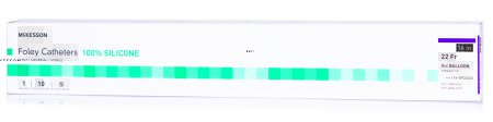 Picture of Foley Catheter McKesson 2-Way Standard Tip 5 cc Balloon 22 Fr. Silicone16-SFOL522