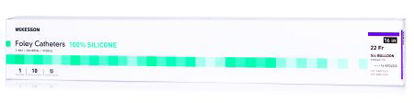 Picture of Foley Catheter McKesson 2-Way Standard Tip 5 cc Balloon 22 Fr. Silicone16-SFOL522