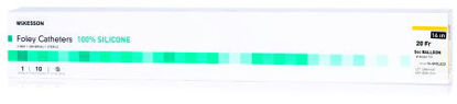 Picture of Foley Catheter McKesson 2-Way Standard Tip 5 cc Balloon 20 Fr. Silicone16-SFOL520