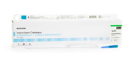Picture of Urethral Catheter McKesson Coude Tip Hydrophilic Coated PVC 14 Fr. 16 Inch16-MH1614C