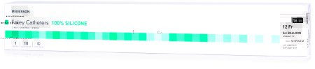 Picture of Foley Catheter McKesson 2-Way Standard Tip 5 cc Balloon 12 Fr. Silicone16-SFOL512