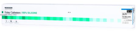 Picture of Foley Catheter McKesson 2-Way Standard Tip 5 cc Balloon 24 Fr. Silicone16-SFOL524