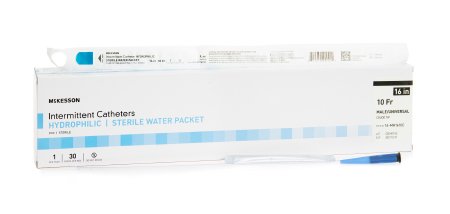 Picture of Urethral Catheter McKesson Coude Tip Uncoated PVC 10 Fr. 16 Inch16-M1610C