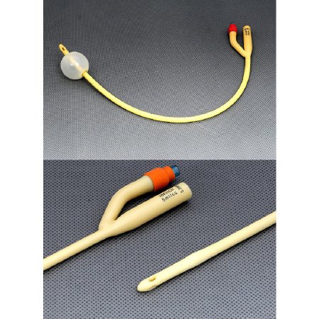 Picture of Foley Catheter AMSure® 2-Way Standard Tip 30 cc Balloon 20 Fr. Silicone Coated LatexAS42020