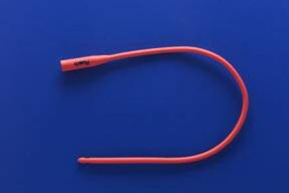 Picture of Urethral Catheter Rüsch® Robinson / Nelaton Tip Red Rubber 18 Fr. 16 Inch351018