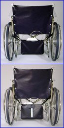 Picture of Urinary Drainage Bag Holder Thru-View Vinyl, Blue, Vinyl Window102015