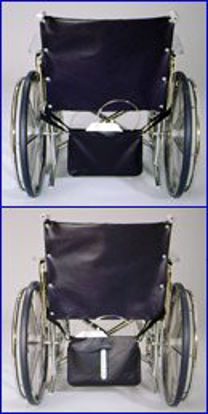 Picture of Urinary Drainage Bag Holder Thru-View Vinyl, Blue, Vinyl Window102015