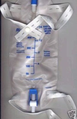 Picture of Urinary Leg Bag Microtek® Anti-Reflux Valve Sterile 600 mL Vinyl87-001