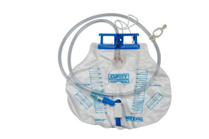 Picture of Urinary Drain Bag Dover™ Splashguard II® Drain Spout / Without Valve NonSterile 2000 mL Vinyl3057