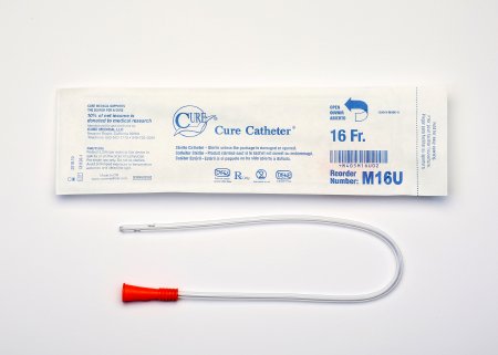 Picture of Urethral Catheter Cure Pocket Cath® Straight Tip Uncoated PVC 16 Fr. 16 InchM16U