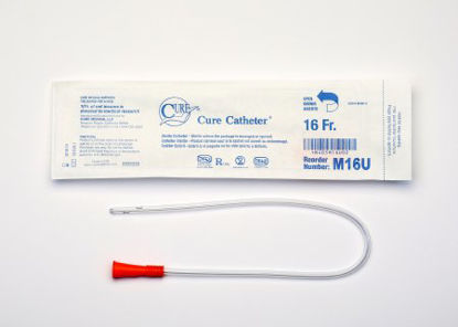 Picture of Urethral Catheter Cure Pocket Cath® Straight Tip Uncoated PVC 16 Fr. 16 InchM16U