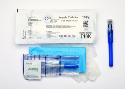 Picture of Intermittent Catheter Kit Cure Twist® Female / Straight Tip 10 Fr. Without BalloonT10K