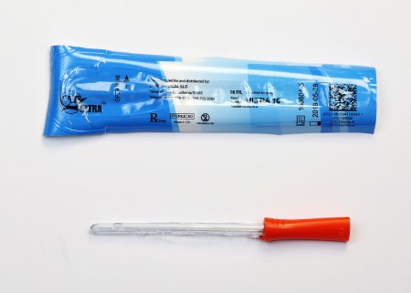 Picture of Urethral Catheter Cure Ultra® Straight Tip Lubricated PVC 16 Fr. 6 InchULTRA16