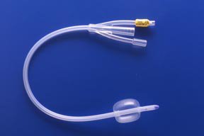 Picture of Foley Catheter Rusch® 3-Way Standard Tip 30 cc Balloon 22 Fr. Silicone173830220