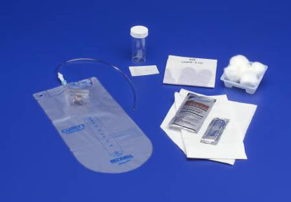 Picture of Intermittent Catheter Tray Curity™ Closed System / Urethral 14 Fr. Without Balloon Red Rubber3410-