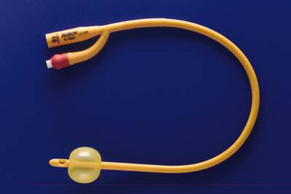 Picture of Foley Catheter Rusch Gold® 2-Way Standard Tip 3 cc Balloon 10 Fr. Silicone Coated Latex180003100