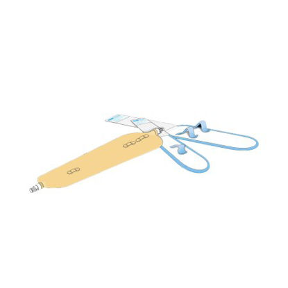 Picture of Urinary Leg Bag Urocare® Anti-Reflux Valve NonSterile 44 oz. Latex9544