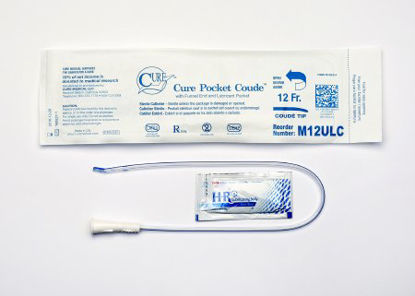 Picture of Urethral Catheter Cure Pocket Cath® Coude Tip Uncoated PVC 12 Fr. 16 InchM12ULC
