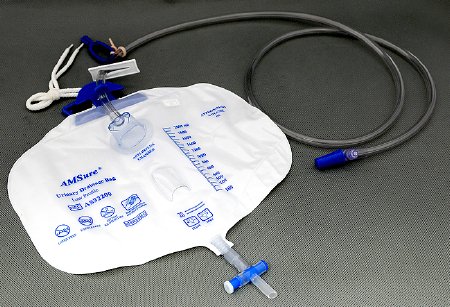 Picture of Urinary Drain Bag AMSure® Anti-Reflux Valve Sterile Fluid Path 2000 mL VinylAS32600