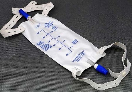 Picture of Urinary Leg Bag AMSure® Anti-Reflux Valve / Push-Pull Drain Valve Sterile Fluid Path 900 mL VinylAS307N