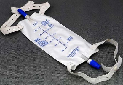 Picture of Urinary Leg Bag AMSure® Anti-Reflux Valve / Push-Pull Drain Valve Sterile Fluid Path 900 mL VinylAS307N