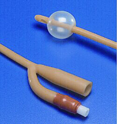 Picture of Foley Catheter Dover™ 2-Way Standard Tip 5 cc Balloon 12 Fr. Silicone Elastomer Coated Latex402712