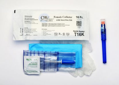 Picture of Intermittent Catheter Kit Cure Twist® Female / Straight Tip 16 Fr. Without BalloonT16K