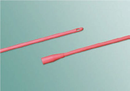 Picture of Urethral Catheter Bardia® Coude Olive Tip Red Rubber 16 Fr. 16 Inch802516