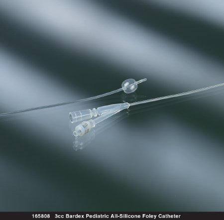 Picture of Foley Catheter Bardex® 2-Way Standard Tip 5 cc Balloon 22 Fr. Silicone165822