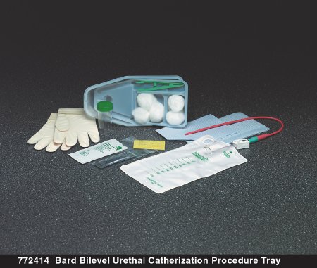 Picture of Intermittent Catheter Tray Bard® Bilevel Urethral 16 Fr. Without Balloon PVC772416