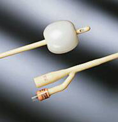 Picture of Foley Catheter Bardex® I.C. 2-Way Standard Tip 30 cc Balloon 20 Fr. Silver Alloy Coated Latex0166SI20
